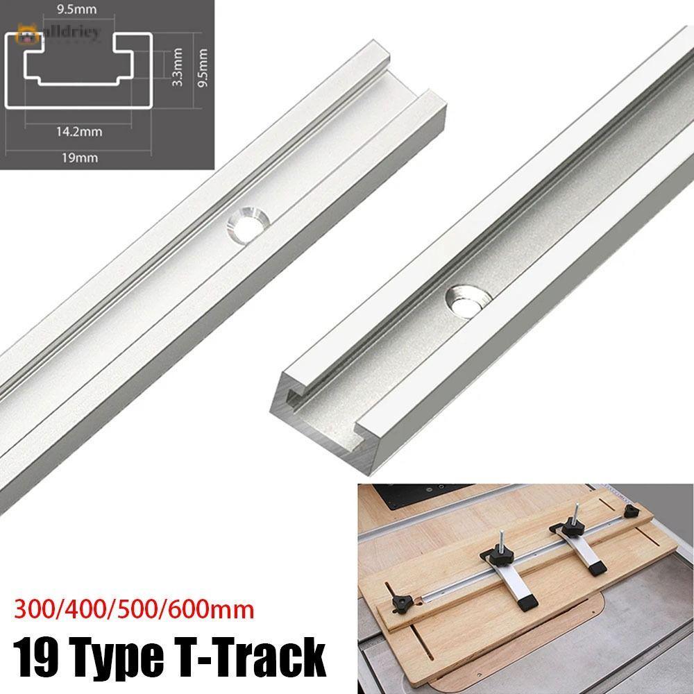 INTOONE 1 Cái T-Slot Track, T Slider Fixture Slot Slide 300-600mm T-Track, Bền 19 Loại 19x9.5mm Trượ