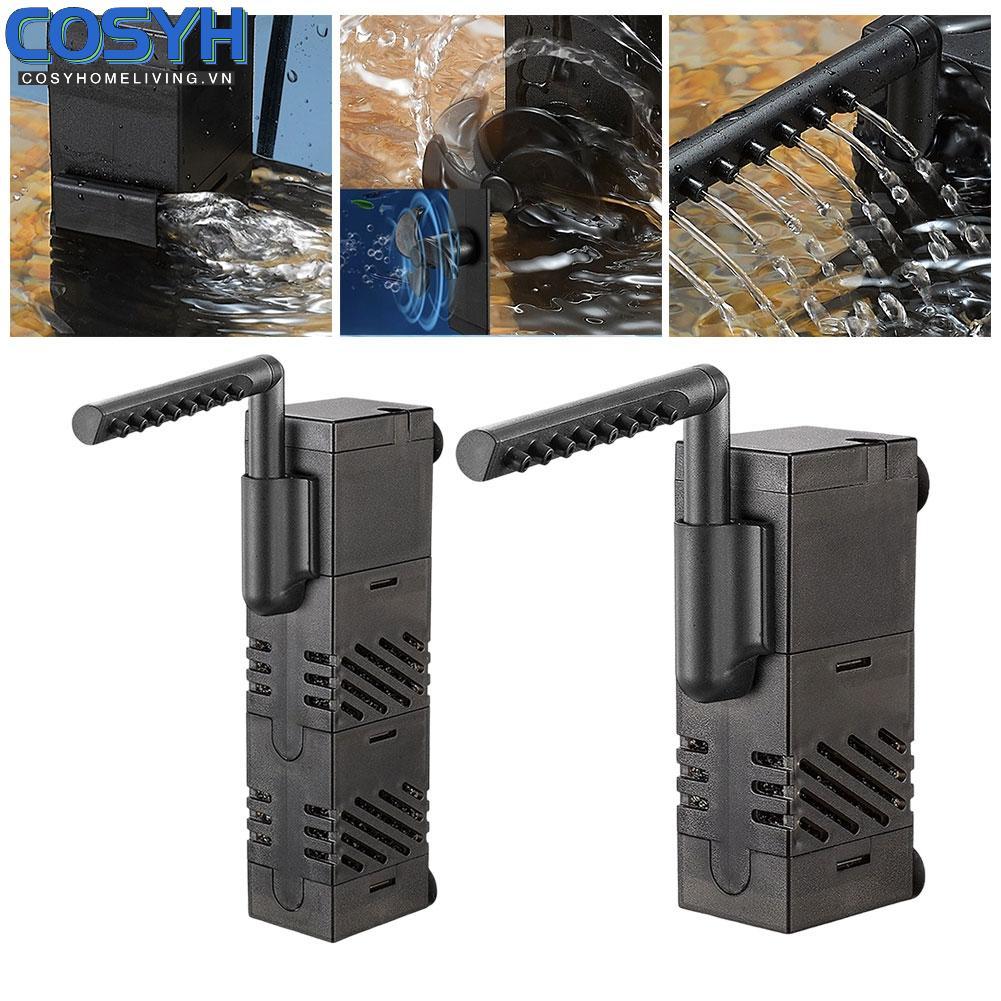 <cosyh>Submersible Aquarium Pump with Three in One Function for Filtration and Aeration