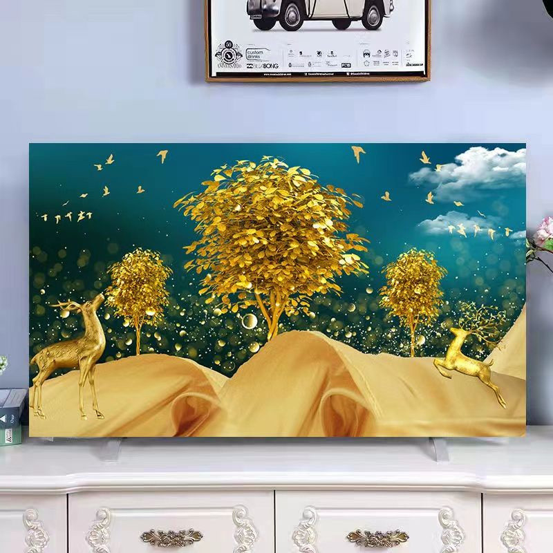 [Vỏ bụi] Bộ màn hình LCD 55 inch 43 inch 32 inch 65 inch bụi để bàn treo phẳng cong đa năng che bụi 