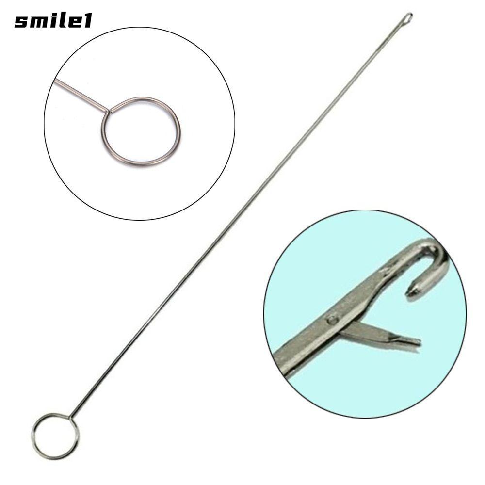 SMILE Needle Threader Plastic Cross- DIY Needlework Tool