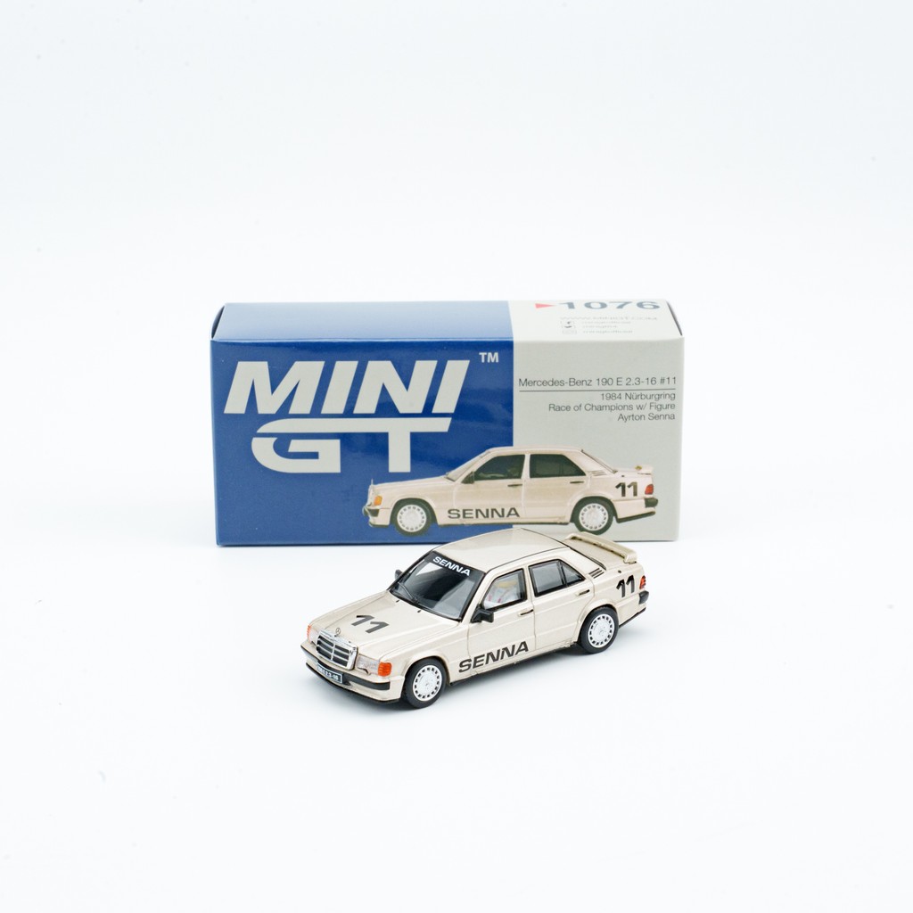 MINIGT 1: 64 Mercedes-Benz 190E Newbergrin Seine với phiên bản búp bê Rider Mô hình xe hợp kim