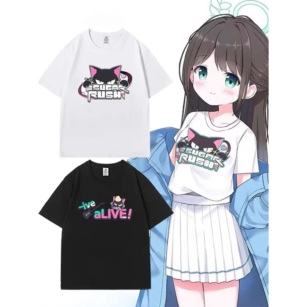 Áo Thun Nữ Thời Trang Anime Blue Archive, Tay Ngắn Phù Hợp Nam Nữ