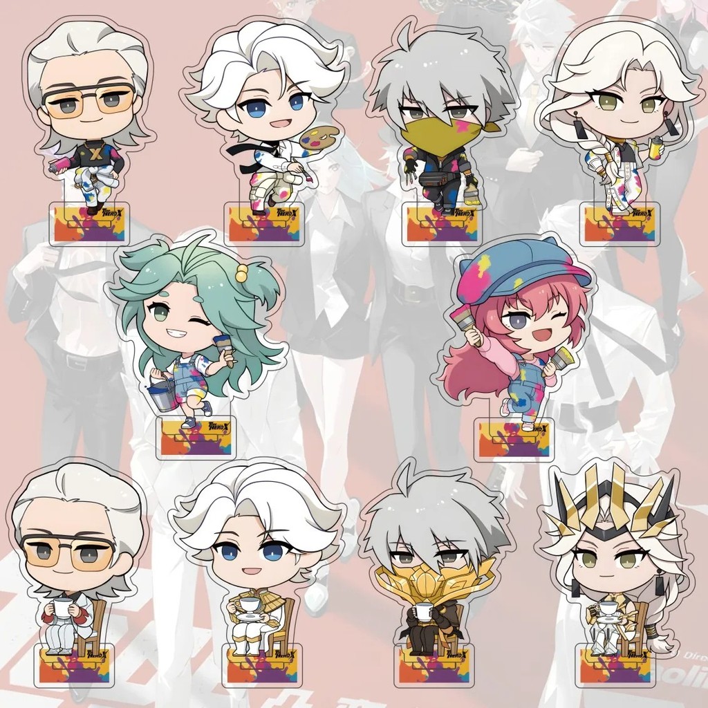 Standee Anime To Be Hero X mô hình mica Chibi trang trí bàn học nhân vật X Queen Lucky Cyan Ghostbla