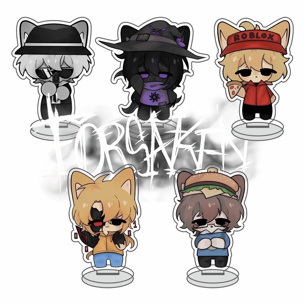 Mô hình Standee Móc khóa Roblox Forsaken mica Guest 1337 John Doe Noob Shedletsky c00lkidd chibi tra