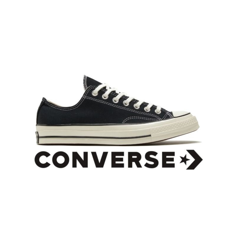 Converse Chuck Taylor 70s Low Black White Egret Original Converse Chuck Taylor 70s Đen Trắng Giày Đả
