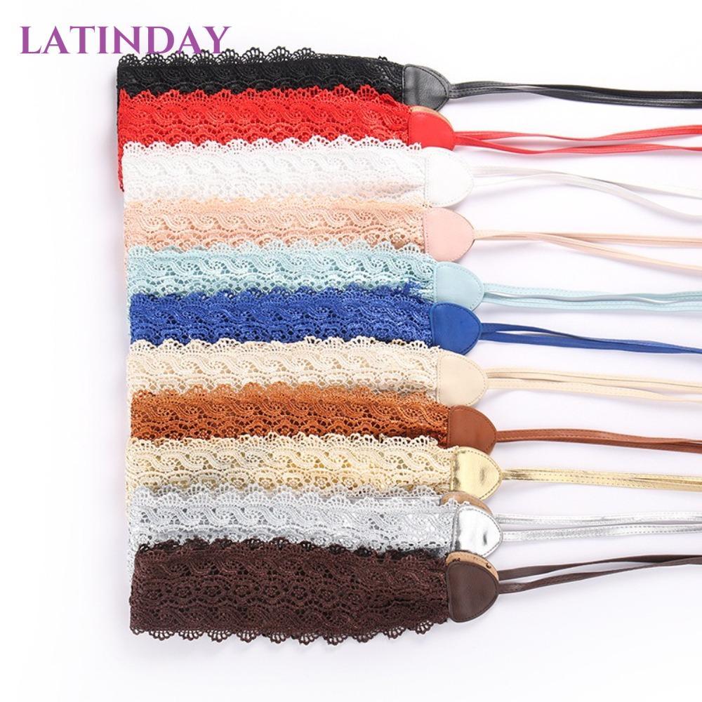 Thắt lưng ren LATINDAY, Thắt lưng tự quấn quanh thắt lưng nơ, Thắt lưng rộng Cinched phong cách Boho