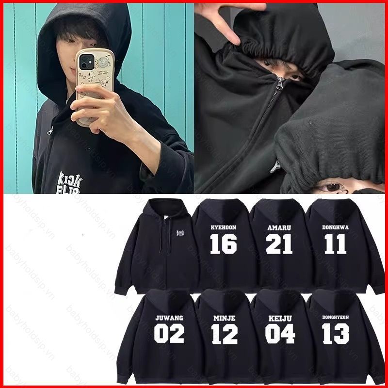 Áo Khoác Dây Kéo Unisex BS1 KickFlip - Phong CáchAnime từKYEHOON, AMARU vàDonghwa Juwang