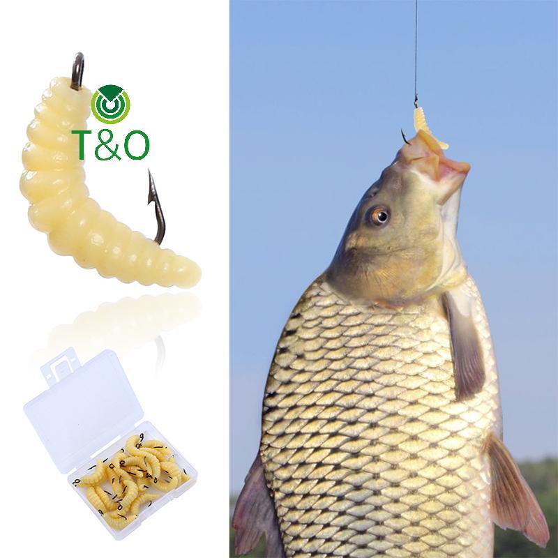 T&O-t - 20 Chiếc Mồi Grub Cao Su Đa Năng cho Câu Cá Hồi và Bass