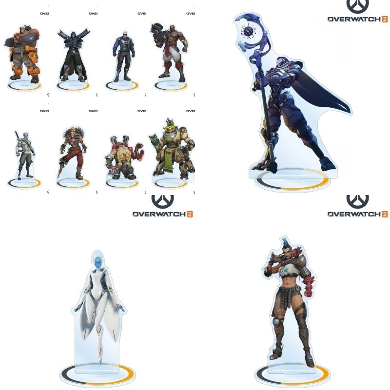 Standee Overwatch 2 mô hình Acrylic trang trí bàn học quà tặng game thủ các nhân vật Brigitte Doomfi