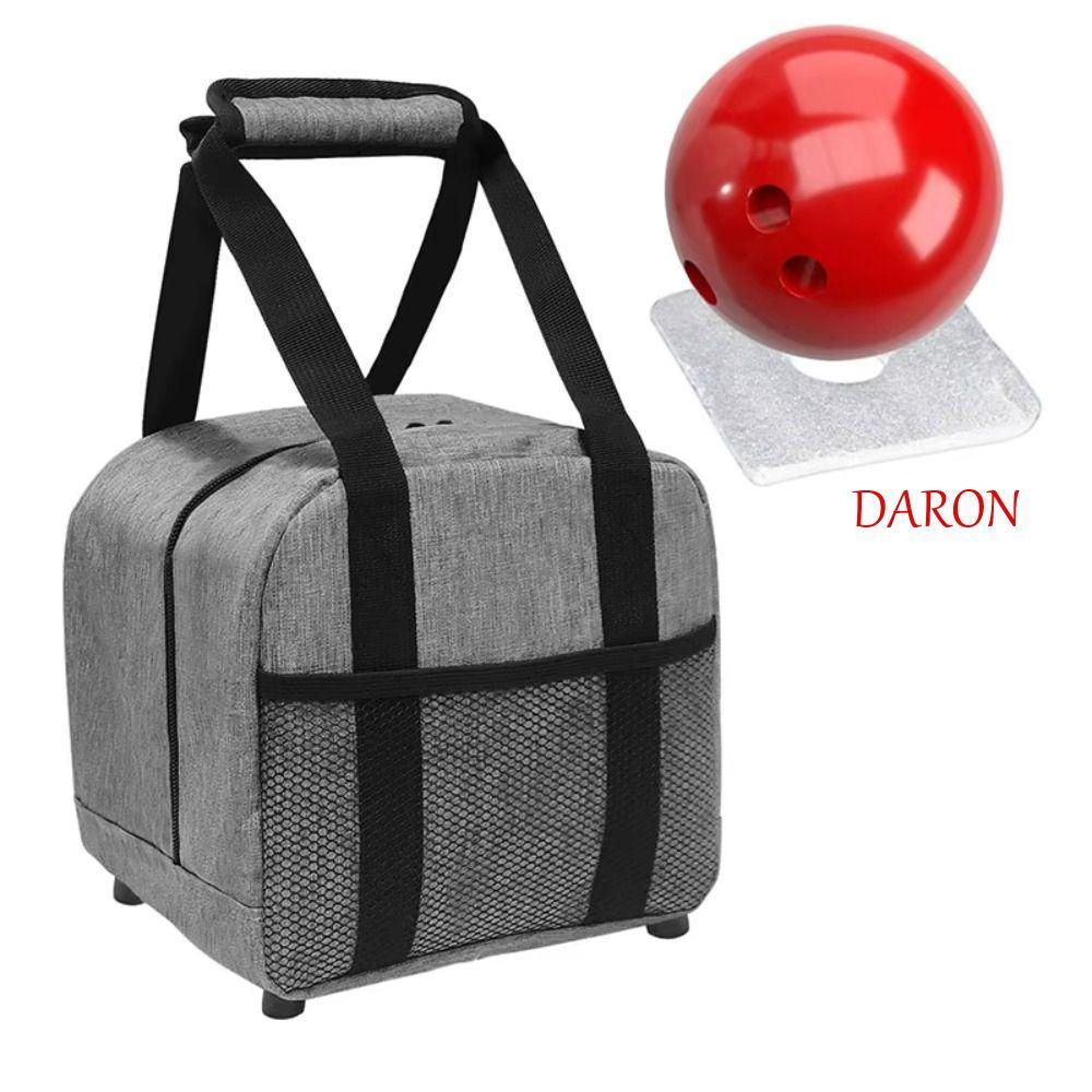DARON Túi Bowling Đơn, Túi Bảo Quản Chống Sốc Túi Bóng Bowling, Giá Đỡ Bóng Bền Nhẹ Có Đệm Bowling H