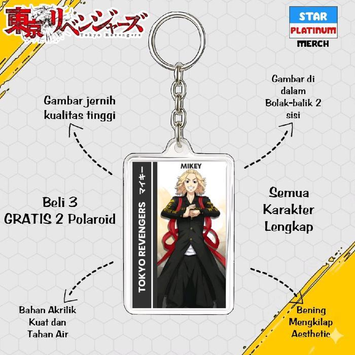 Gantungan Kunci Tokyo Revengers - Keychain Tokyo Revengers - Ganci Anime - Gantungan Kunci Sano Manj