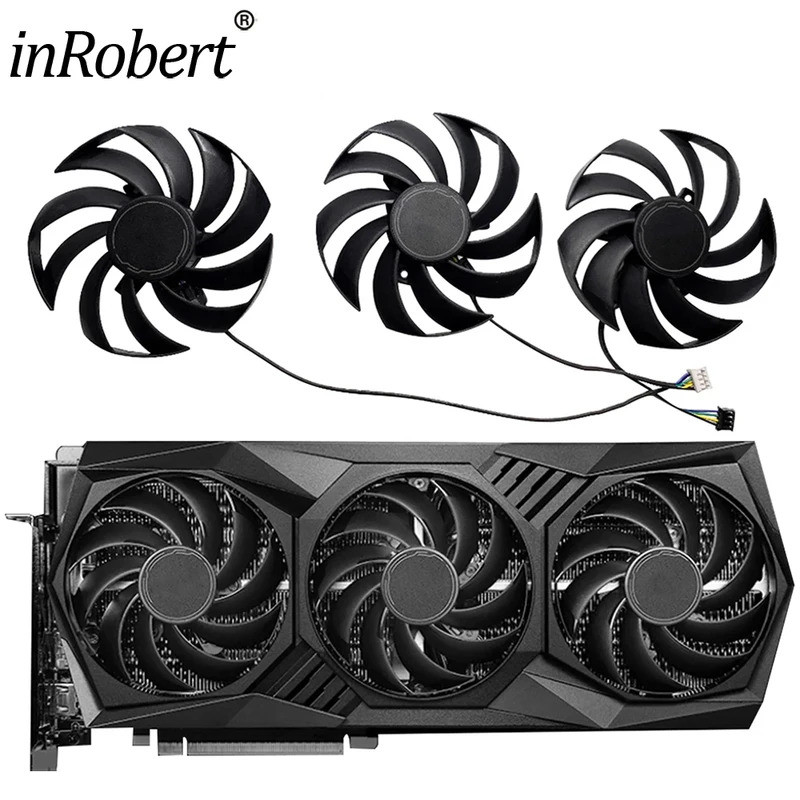 RTX 3090 ti 90mm PLD09210S12HH Quạt làm mát thẻ Video cho MSI RTX3090ti 24GB ĐEN TRIO Card đồ họa Co