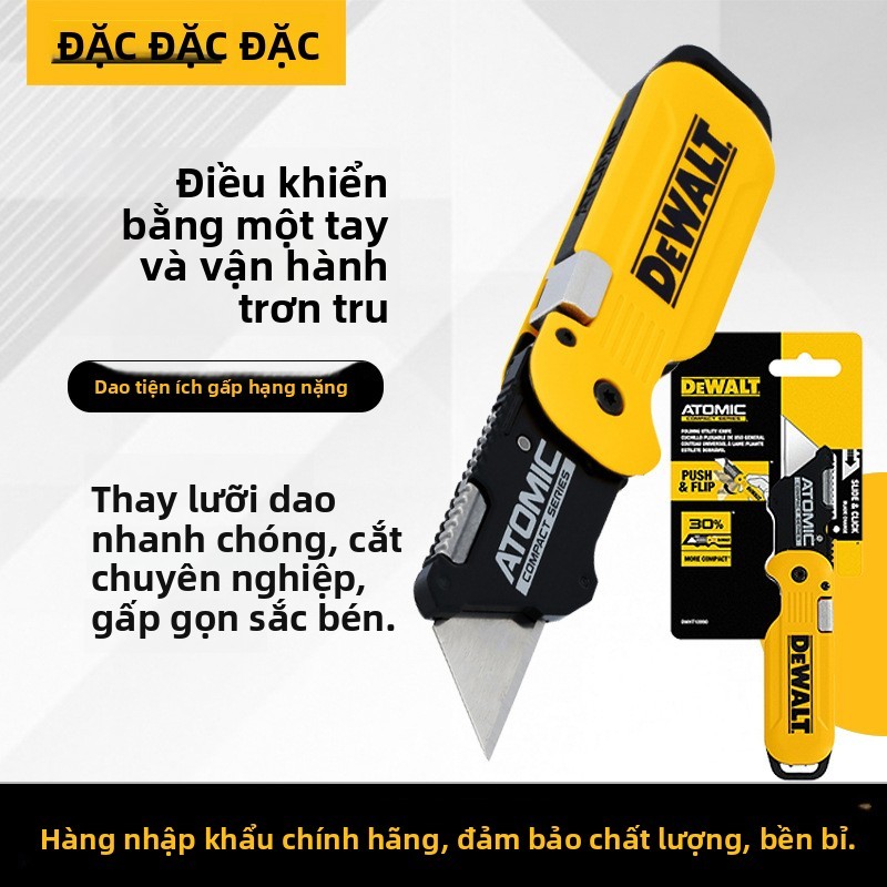 DeWalt DWHT10990 Dao Gấp ATOMIC Tiện Ích Dao Cắt Dụng Cụ Tiện Dụng Cắt Giấy Cắt Unpacking