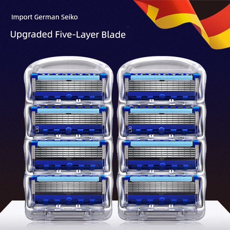 Thích hợp cho Gillette Sharp Hidden Smooth Five-Layer Razor Blade Hướng dẫn sử dụng Dao cạo nam Tốc 