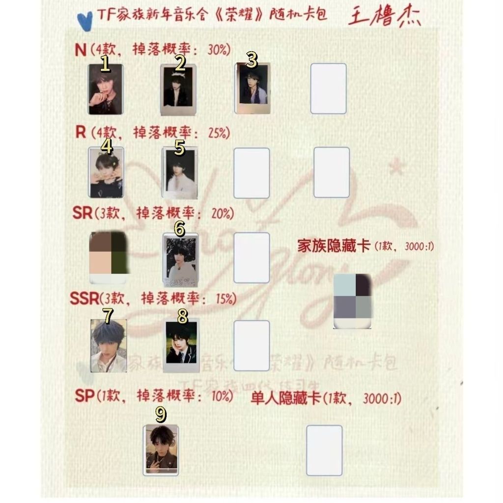 TF fourth generation 2026 Xinyin Honor Wang Lujie card bag single small card genuine