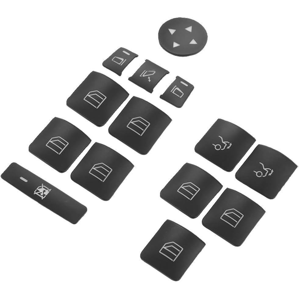 Nút Công Tắc Cửa Sổ Viền Bao Miếng Dán Tương Thích Cho Xe Mercedes Benz A B C E G GLA CLA GLK GL ML 
