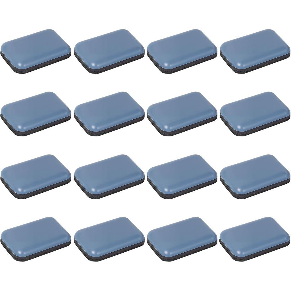Thanh trượt ghế, 16 Cái Thanh trượt nội thất tự dính cho thảm Hình chữ nhật 1.4 "x 1" Đồ nội thất tr