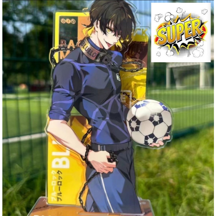 Mô hình Standee BLUE LOCK Isagi  Kaiser anime chibi tượng acrylic mica trang trí nhiều mảnh