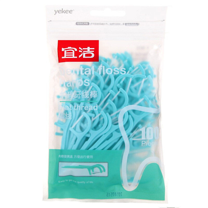 Yijie Flat Floloss Nha Khoa Căng Thẳng Mịn Nha Khoa Bóng Làm Sạch Tăm 100 Chiếc 9832 / 9831 /983026.
