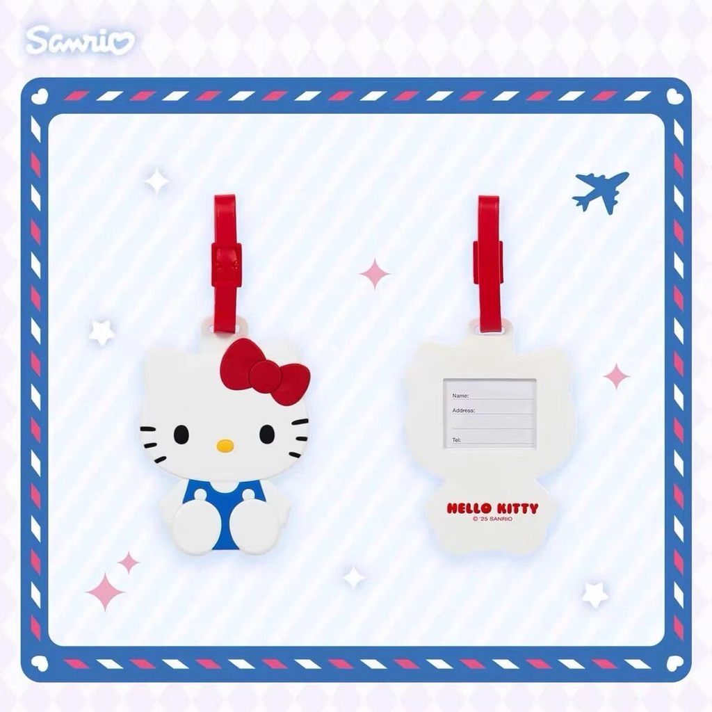 Nhật Bản Sanrio Sanrio HelloKitty Vali Tag Hoạt Hình Vali Ký Thẻ Hành Lý