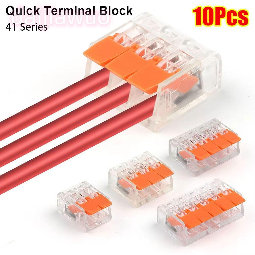 DAIJI 10 Đầu nối dây điện, Khối đầu cuối nhanh AWG24-12, Đầu nối dây nối nhỏ gọn dây dẫn đa năng 41 