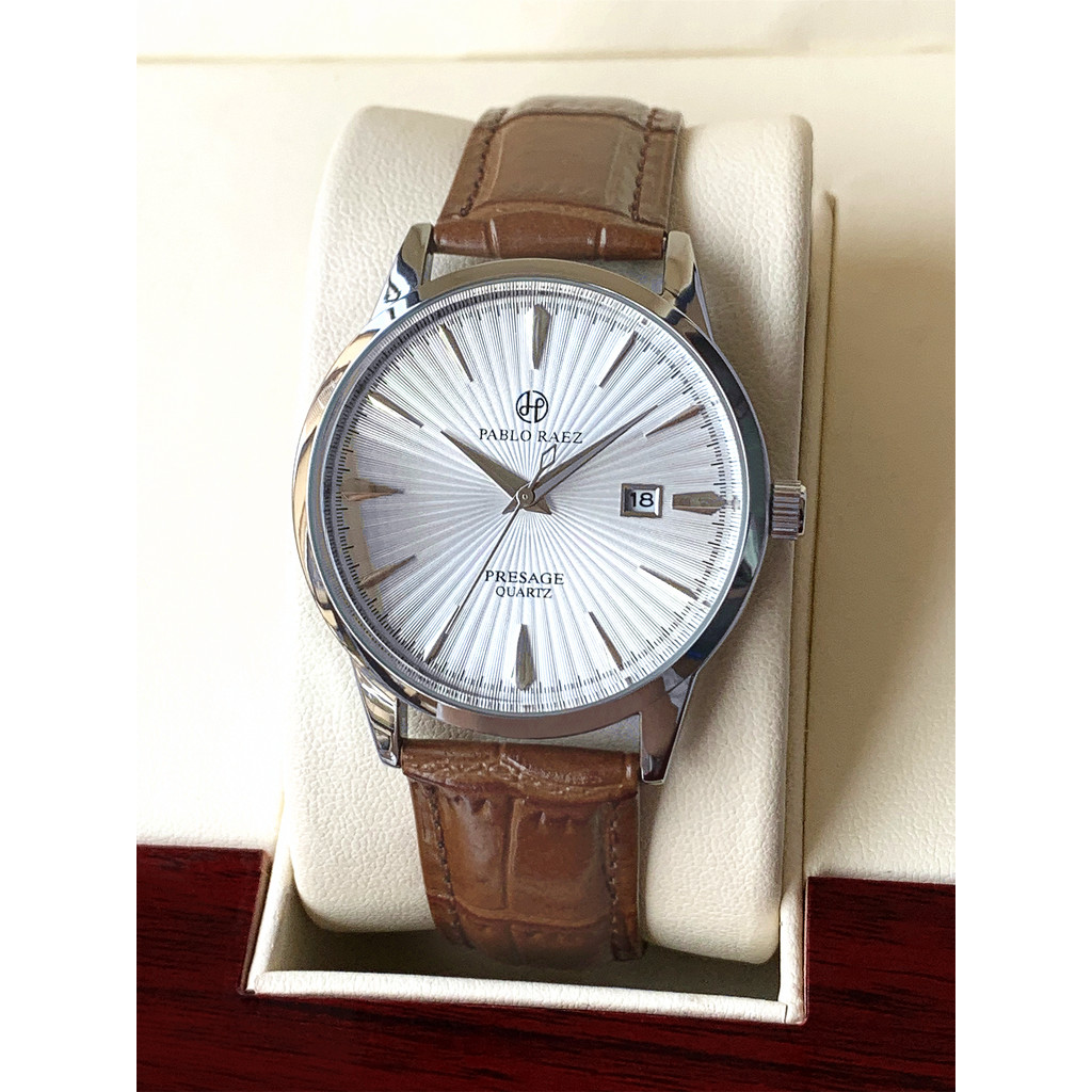 PABLO RAEZ Đồng hồ nam phong cách mới Đồng hồ đeo tay doanh nhân Quét lịch đồng hồ thạch anh tự động
