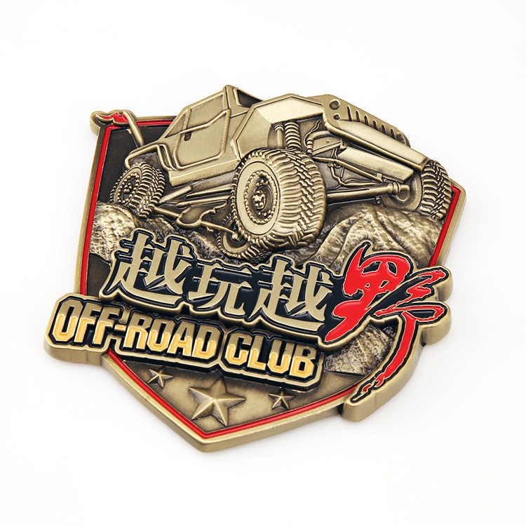 Off-Road e-Clan Off-Road Metal Car Logo 4X4 Xe hợp kim kẽm ba chiều Lo