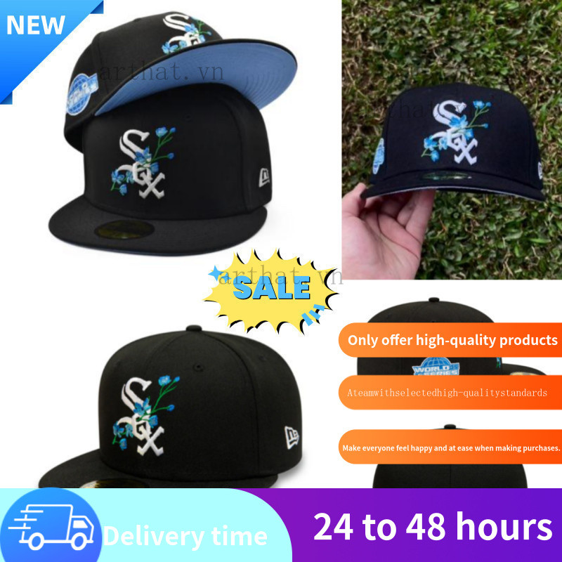 Chicago White Sox 2005 World Series New / Era 59Fifty Fitted Cap - Đen Trắng Xanh [Unisex] Thời tran