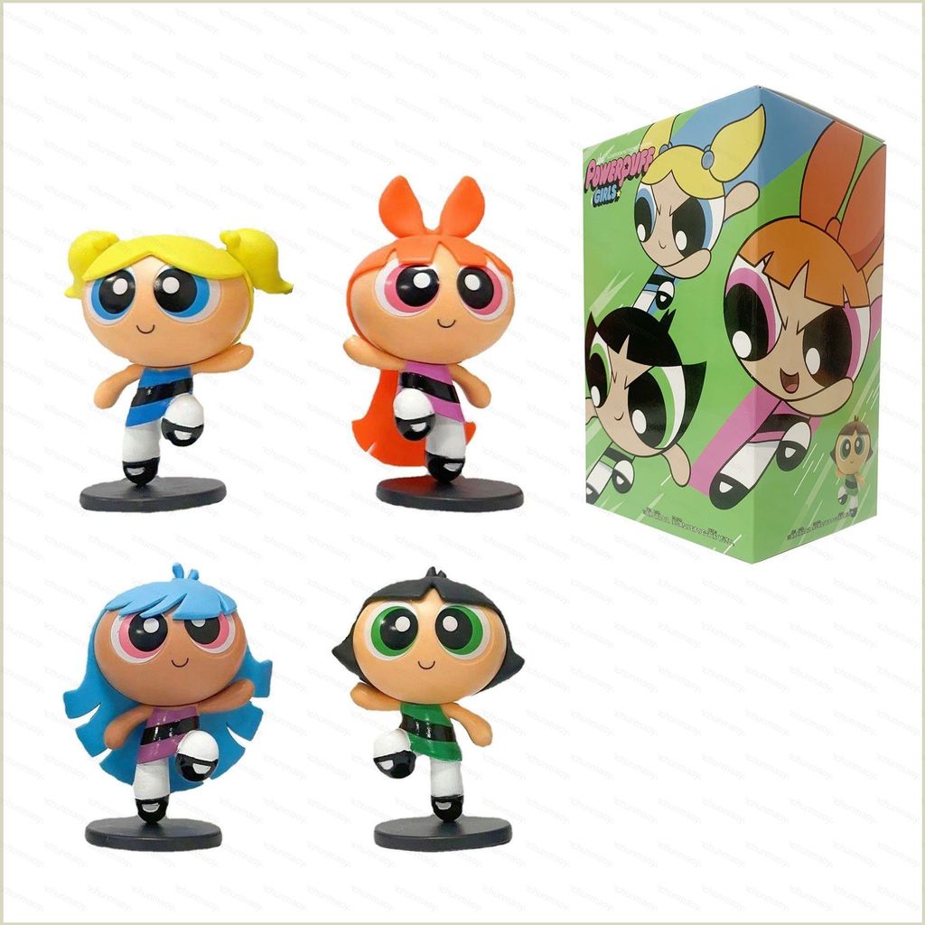 DC3 The Powerpuff Girls Blossom Bubbles Buttercup Bliss Bộ sưu tập trang trí hình hành động