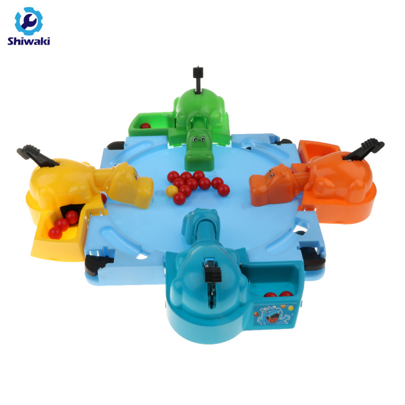 Máy tính để bàn Mini Hungry Hippo Game Feeding Hippo Đồ chơi trò chơi cho trẻ em và người lớn