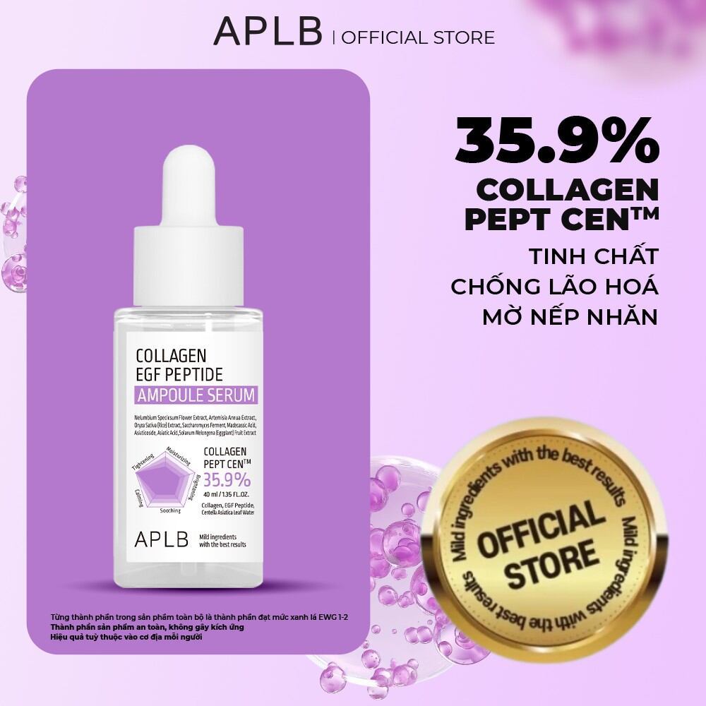 Serum Collagen Chống Lão Hoá Chuyên Sâu 40ml APLB Collagen EGF Peptide Ampoule Serum Peptide, Anti A