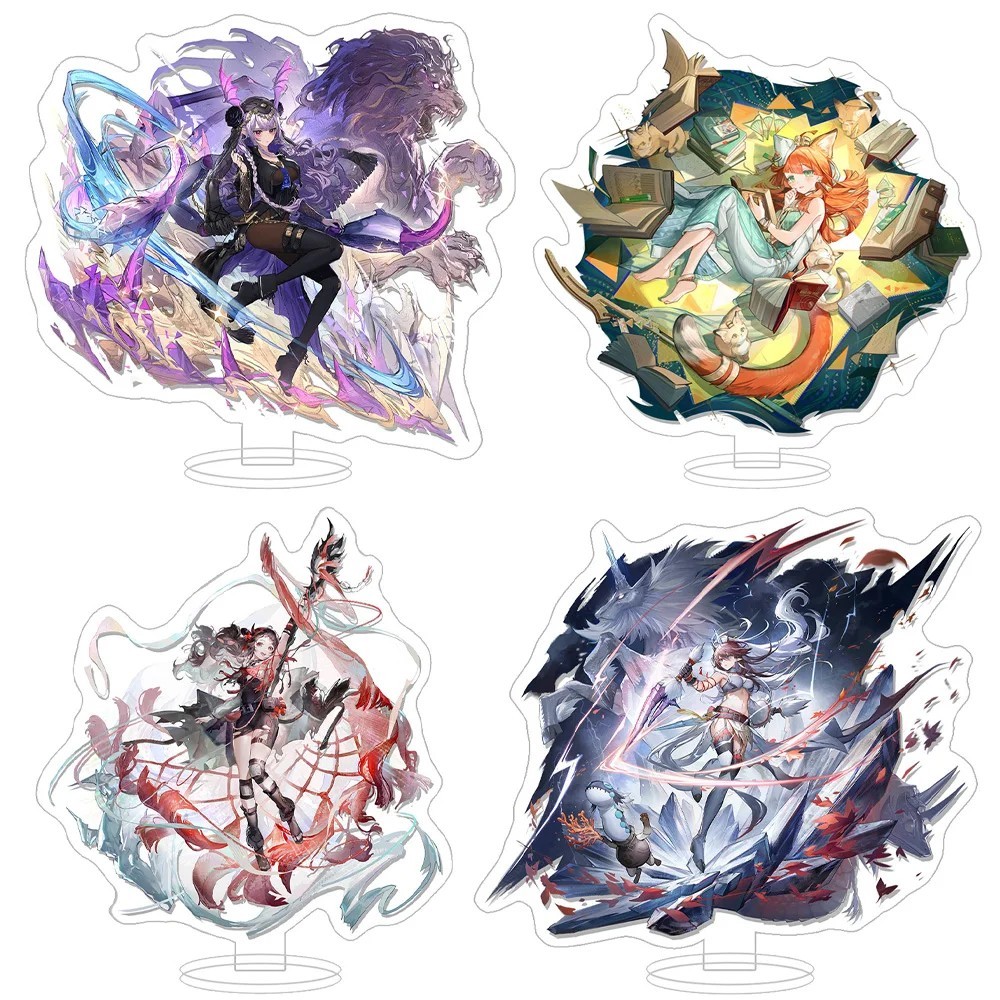 Standee Arknights mô hình mica nhân vật Shu Ray Ela Iana Aroma trang trí decor bàn học phụ kiện game