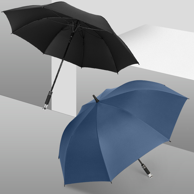 Ô Dù Full Sợi Golf Ô Nam Nữ Kinh Doanh Cực Lớn Tự Động Chống Gió Thẳng Ô Tặng