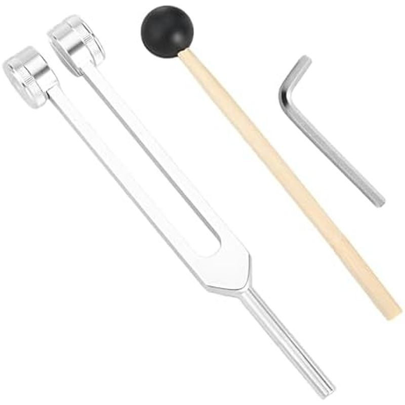 Nĩa điều chỉnh y tế 128 Hertz, Nĩa điều chỉnh hợp kim nhôm để chữa bệnh, với Nĩa điều chỉnh búa sili