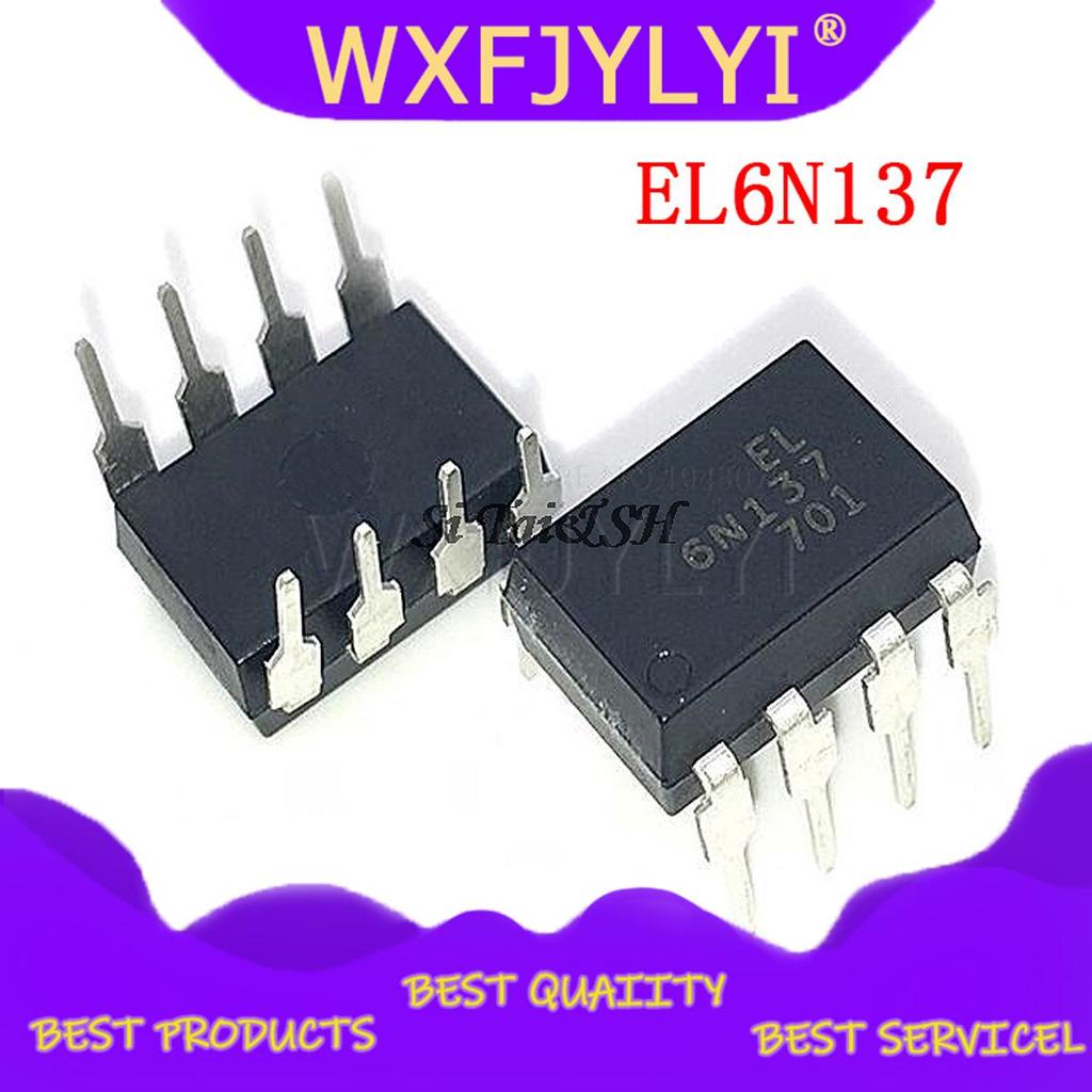 10 Cái / lốc 6N137 EL6N137 DIP8 DIP DIP DIP-8 IC Mới Và Nguyên Bản