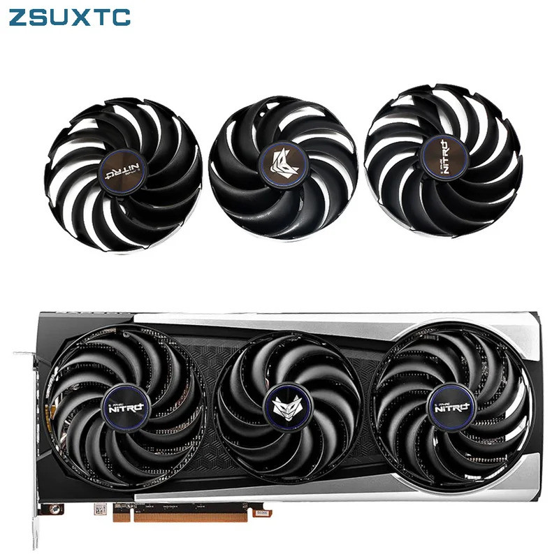 Quạt GPU HL 87MM 95MM FDC10U12D9-C RX6900 XT Cho Sapphire NITRO + AMD Radeon RX 6700 6800 6900 XT Ca