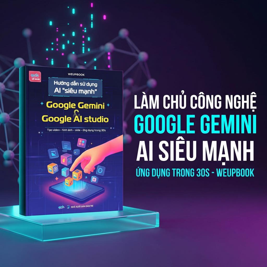 Sách Hướng dẫn sử dụng AI "siêu mạnh" Google Gemini và Google AI studio - 464 Bản Quyền