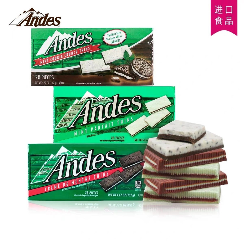 Hoa Kỳ Sôcôla sữa bạc hà Andis Andis nhập khẩu 132g Sôcôla hương bạc hà / Mỹ Sôcôla sữa bạc hà Andis