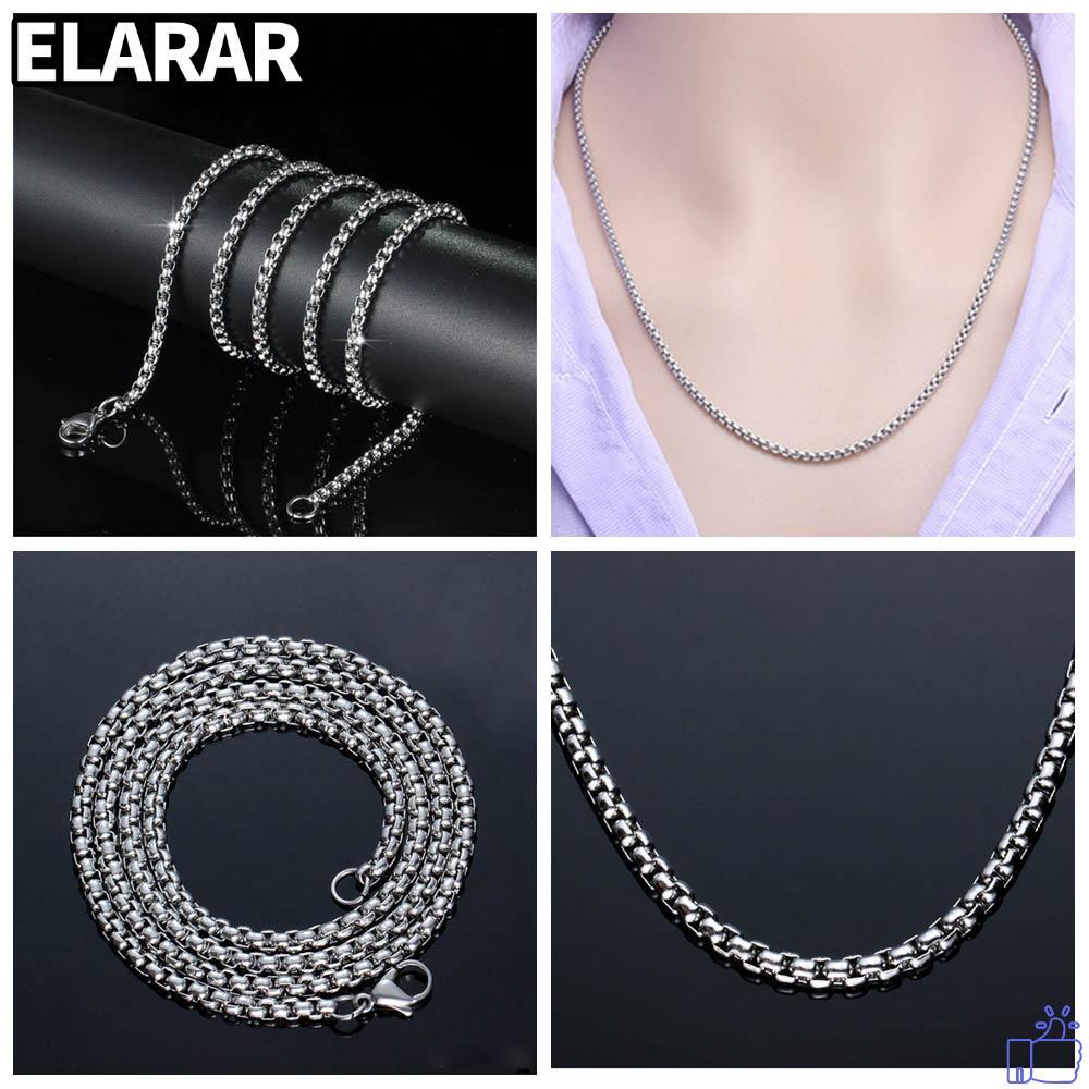 Vòng cổ nữ bằng thép không gỉ màu bạc ELARA