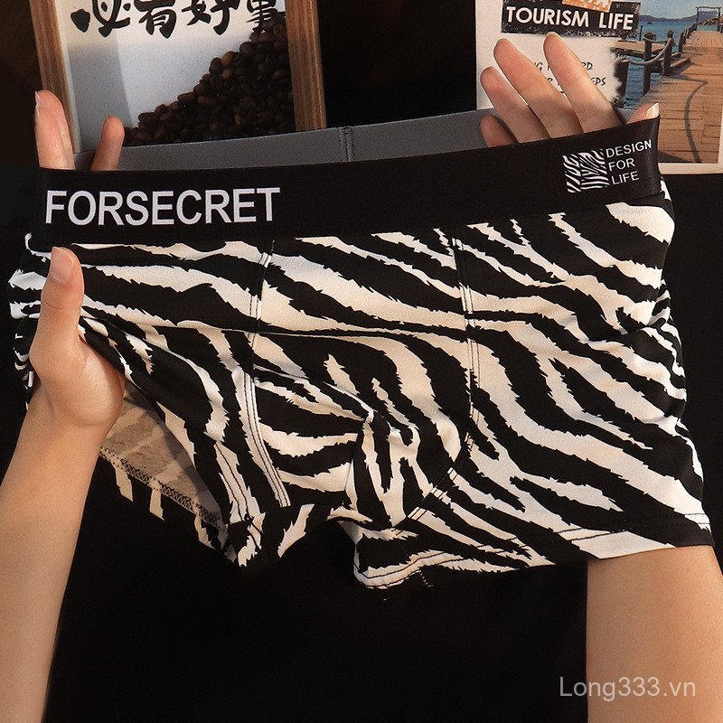 Quần Lót Nam Wild Man Boxer Sọc Cotton Thoáng Khí - Thiết kế Thời Trang Độc Đáo