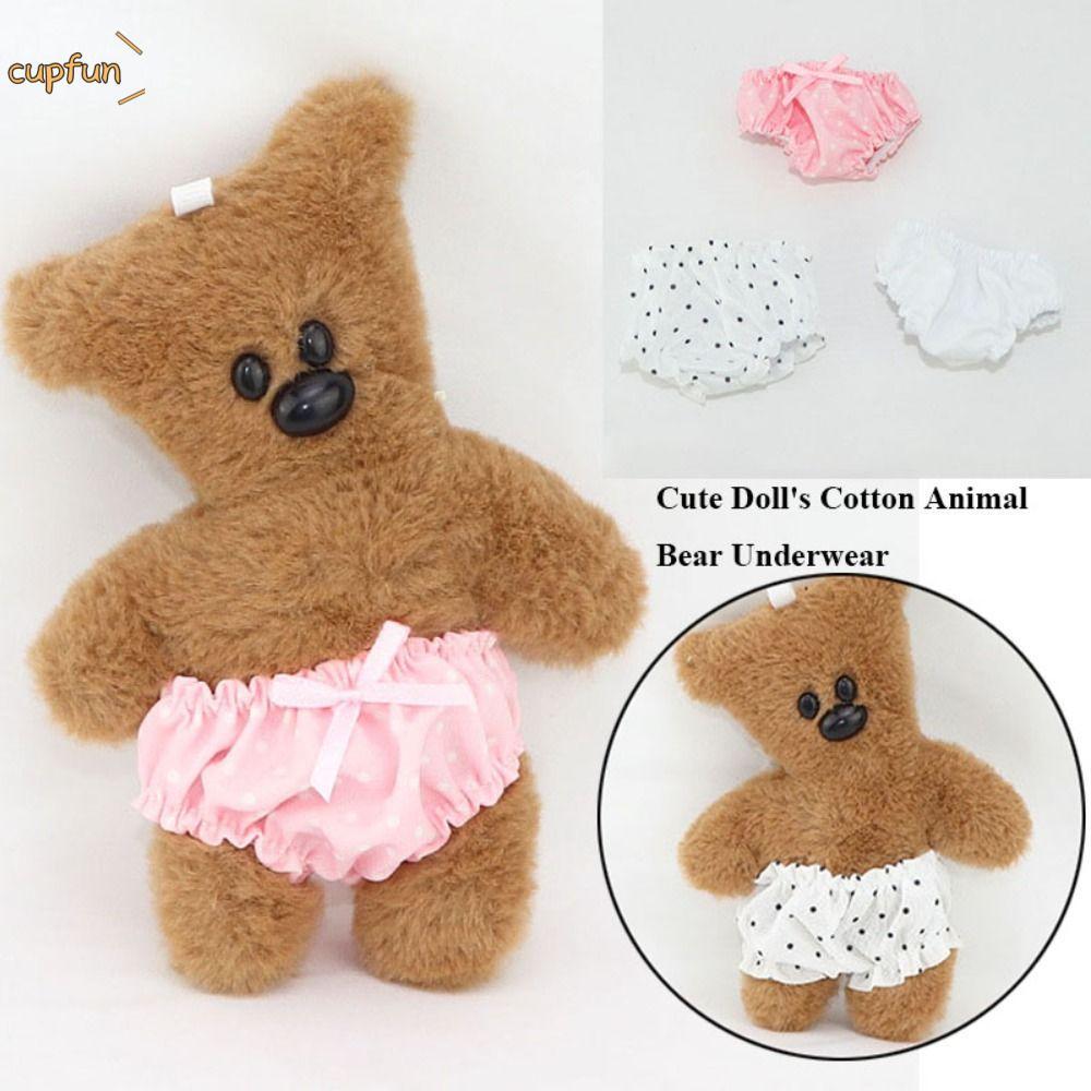 CUPFUN 30Cm Quần Lót Búp Bê, Quần Lót Cotton DIY Co Giãn, 3 Kiểu Quần Áo Búp Bê Dễ Thương Phụ Kiện 1