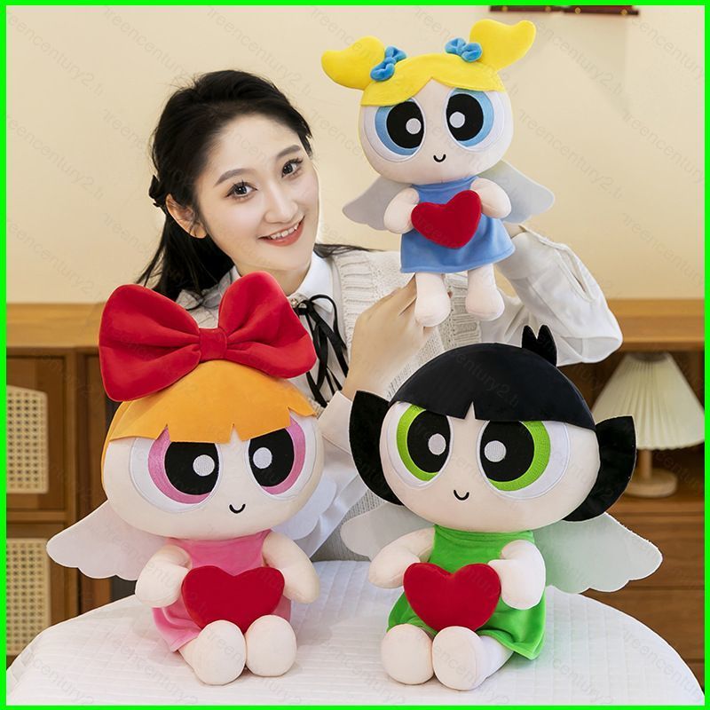 GC The Powerpuff Girls Blossom Bubbles Buttercup Plushie Sang Trọng Đồng Hành Búp Bê Gối Mềm
