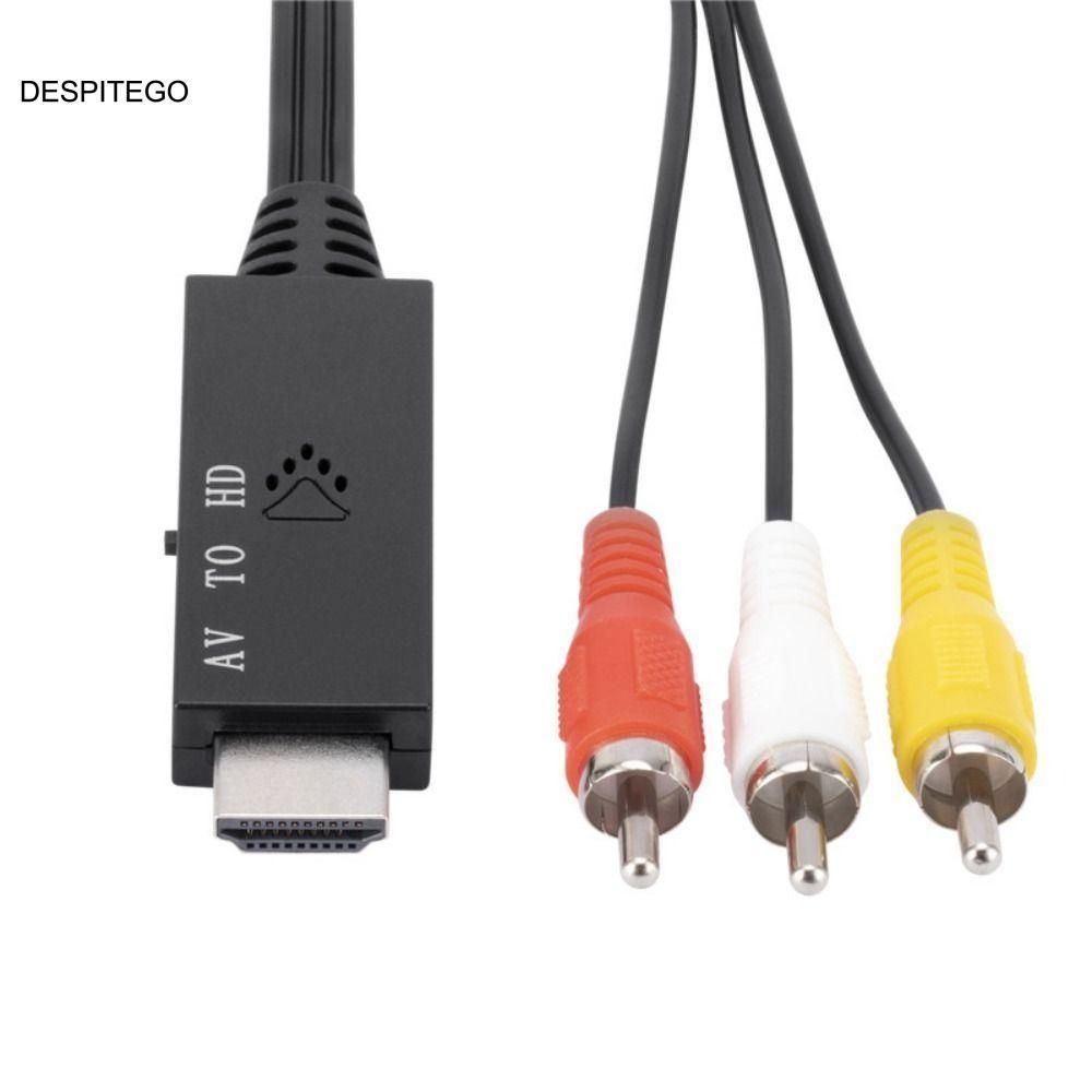 Cáp DESPITEGO HDMI sang AV, Cáp HDMI sang AV 1m (39,37in) AV sang HDMI, Bộ chuyển đổi AV sang HDMI A