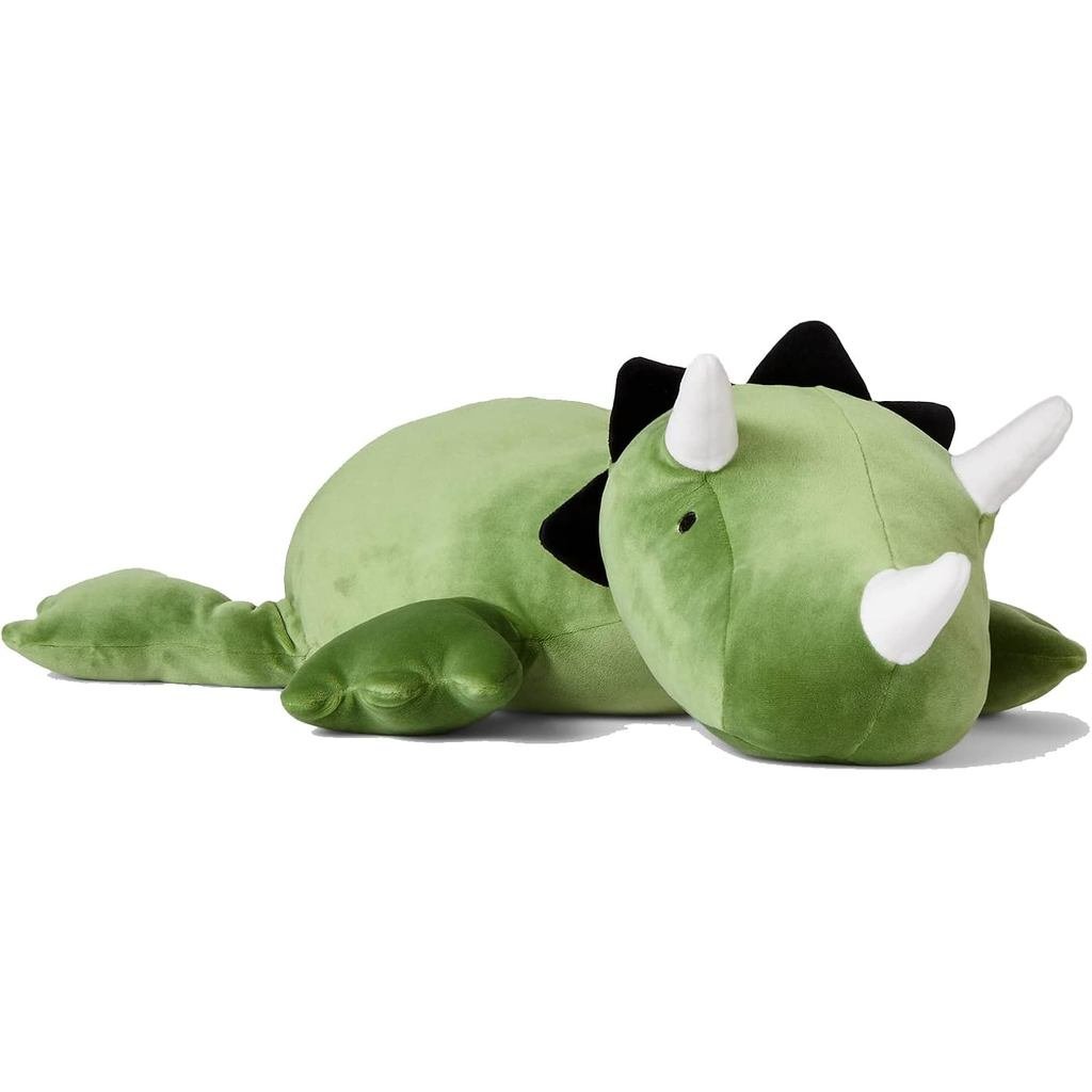 KOWSi® Bộ ba sừng nhồi bông có trọng lượng 1,4 LB Động vật sang trọng - Gối Jumbo khủng Long dài kêu