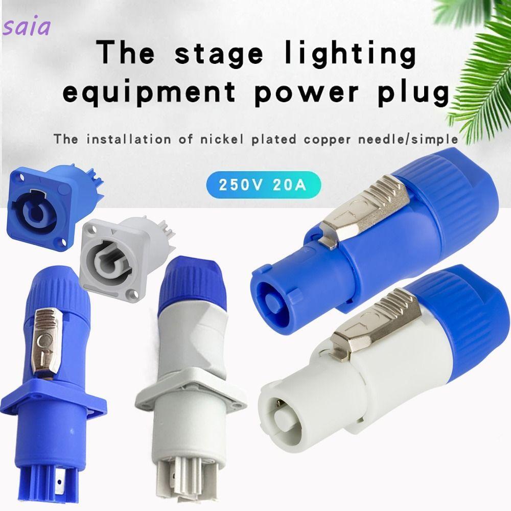 SAIA Powercon Connector, 3 PIN Xanh Trắng NAC3FCA NAC3FCB AC Nam Cắm, 20A Ổ Cắm Hàng Không 250V Ổ Cắ