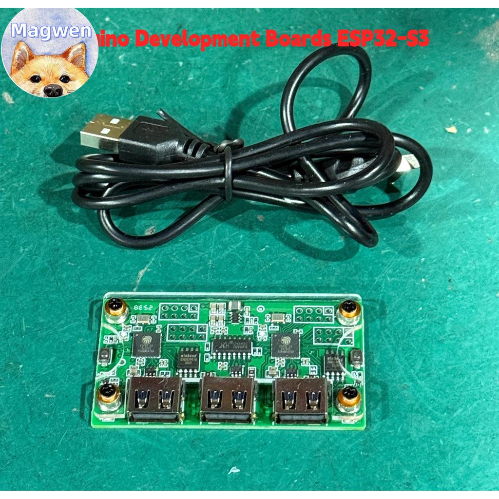 Magwen MAKCU Hộp Chìa Khóa & Chuột Arduino Bảng Phát Triển ESP32-S3 Có Vỏ Và Cáp Không Chính Hãng VN