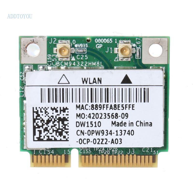 TY BCM94322HM8L DW1515 Nửa Mini PCIe PCI-express Thẻ WLAN WIFI cho Dell