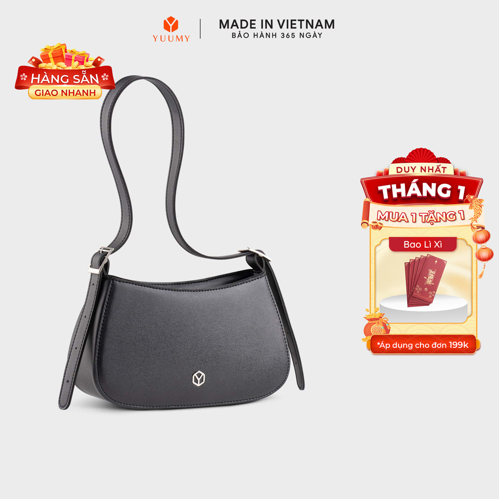 Túi Yuumy (Thời trang nữ kiểu dáng basic size 24 - Túi đeo vai da 
Seasand YN228)