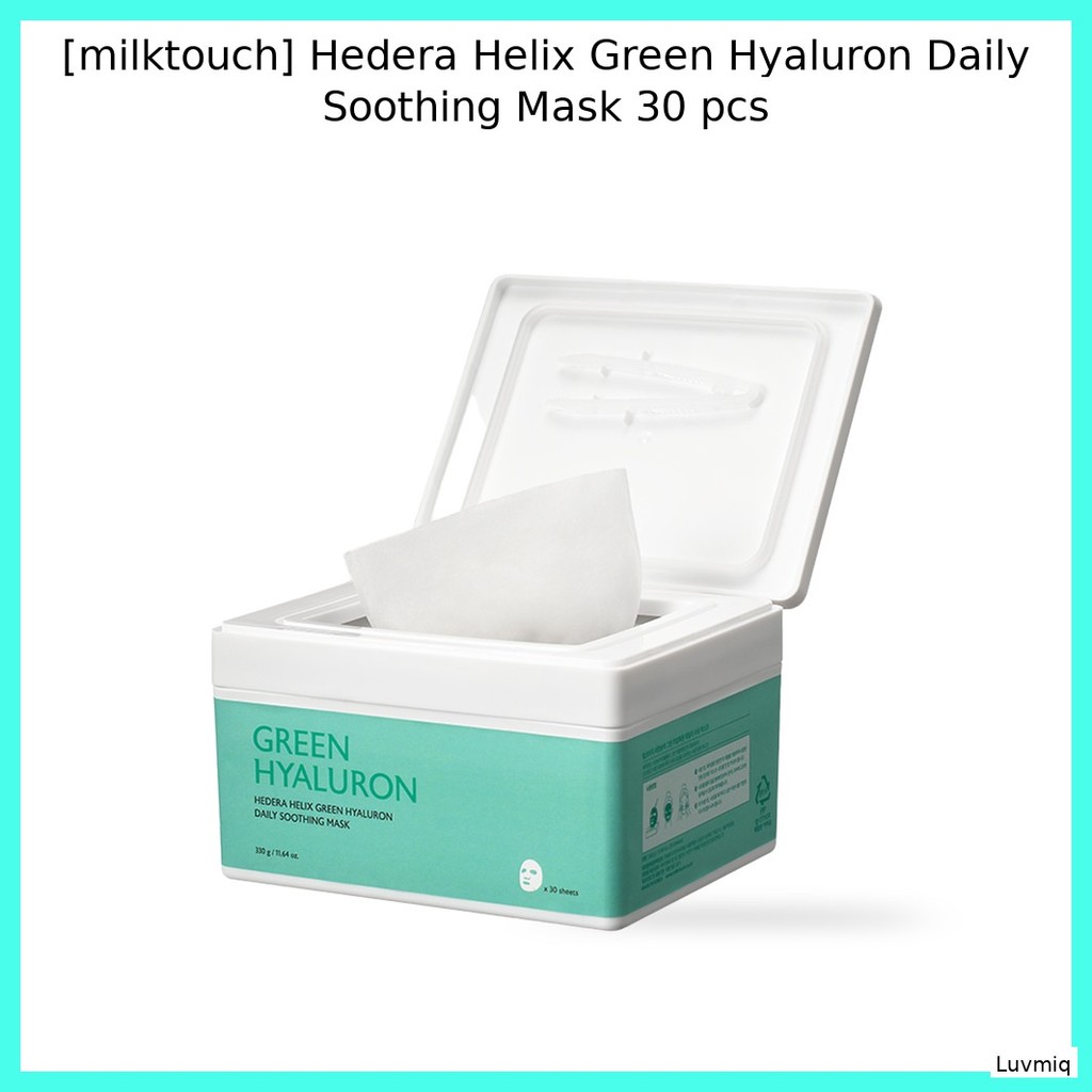 [milktouch] Mặt nạ làm dịu hàng ngày Hedera Helix Green Hyaluron 30 chiếc / Mặt nạ Hàn Quốc / Chăm s
