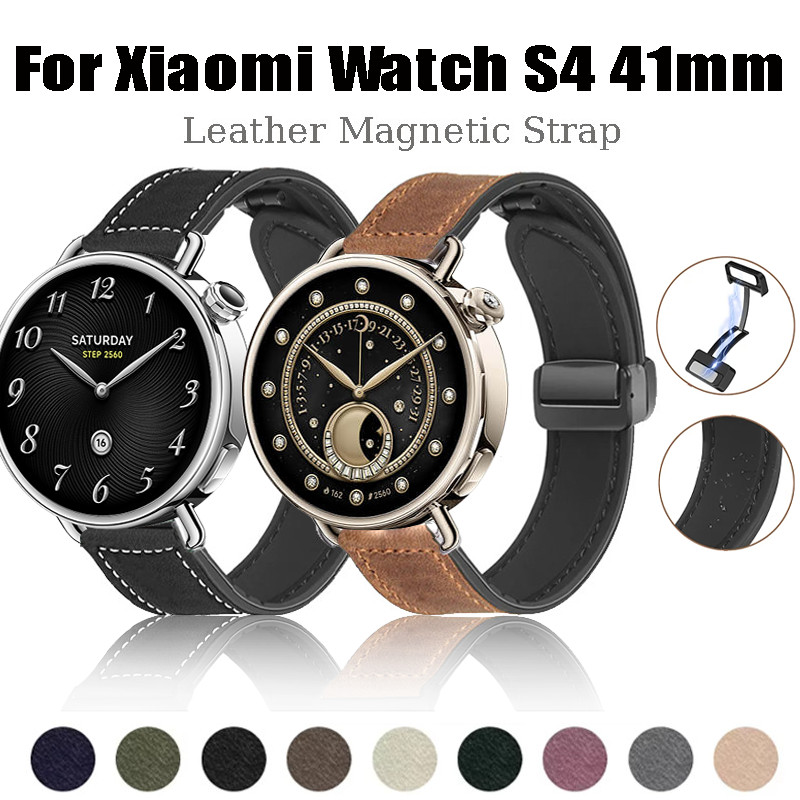 Dây Da Cho Xiaomi Watch S4 41 Mm Vòng Tay Silicon Cho Xiaomi Watch S4 Dây Phụ Kiện